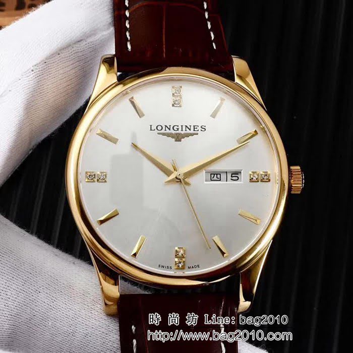 LONGINES浪琴 藍寶石玻璃 防水男士腕表 WSS1881
